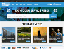 Tablet Screenshot of bigtowntickets.com